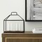 Edge Collections - Black - Elegant Geometric Hurricane Candle Holder - 1 Piece